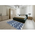 thumbnail image 4 of Ahgly Company Indoor Rectangle Patterned Blue Novelty Area Rugs, 5' x 7', 4 of 6