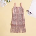 thumbnail image 2 of Vividxx Girls Dress Girls Flapper Dress Sequins Fringe Latin Dance Dress Tassel Tango Dress 2-3 Years, 2 of 3