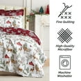 thumbnail image 3 of Southshore Fine Living, Inc. Reversible Farmhouse Christmas Twin Bedding Set, White Christmas, 3 of 9