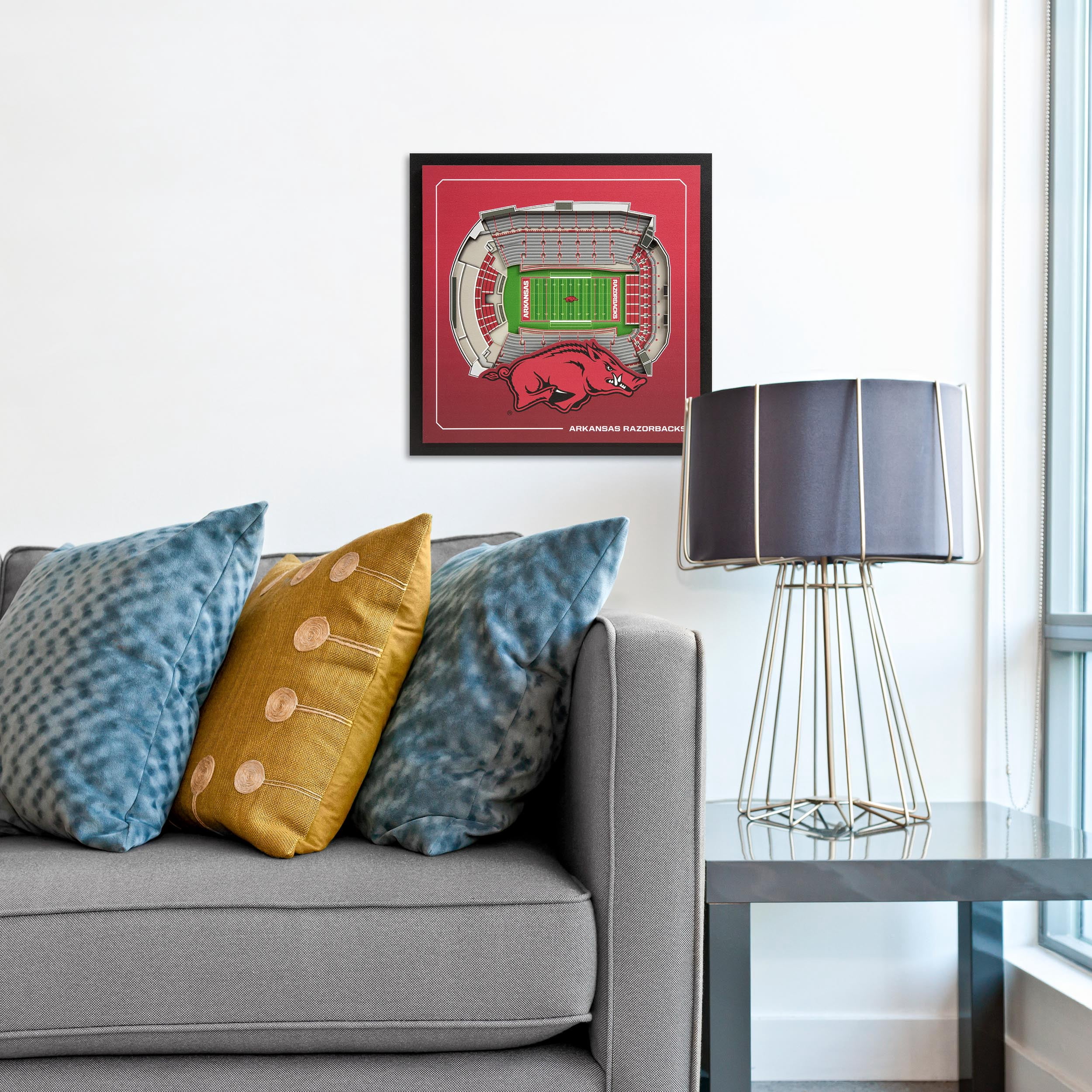 YouTheFan NCAA Arkansas Razorbacks Stadium Series 3D Wall Art
