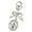 White, variant on Elegant Bowknot Charm Keyring Retro Korean Sturdy Metal Chain for Sisters Couples