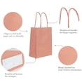thumbnail image 2 of Uralili 50-Pack Gift Bags with Handles – Versatile Party Favor Bags for Weddings, Birthdays, and Celebrations – Eco-Friendly 6.3x4.7x2.4" Multi-Use Bags, 2 of 5