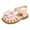 Pink, variant on WOYY Girls Close Toe Bow Sandals Soft Sole Outdoor Beach Shoes (Toddler/Little/Big Kids)