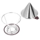 thumbnail image 4 of Filtro de café acero inoxidable de doble capa + gotero de café reutilizable de silicona fácil limpieza 1-6 tazas para el hogar ANGGREK Otros, 4 of 8