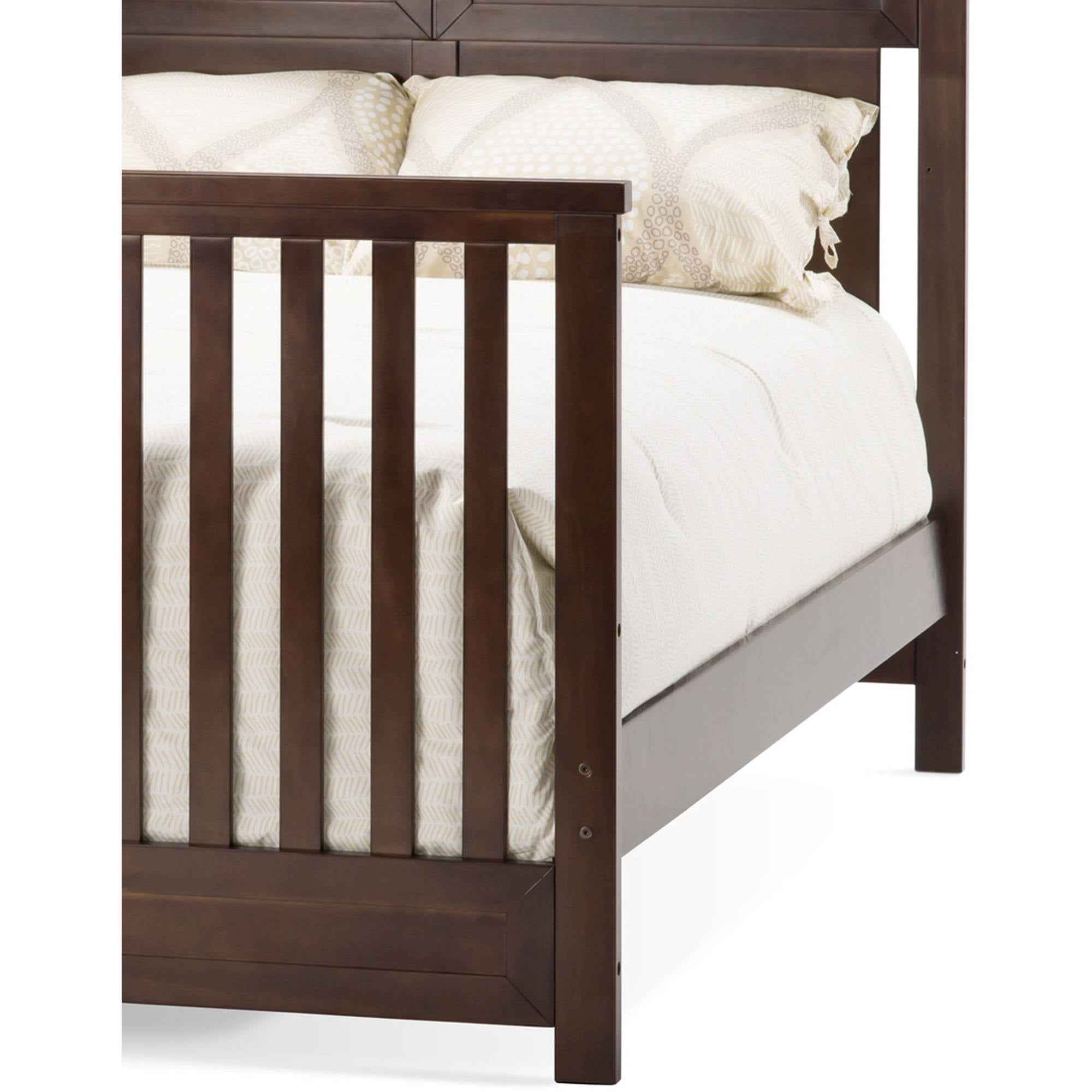 Child Craft Full-Size Bed Rails Rich Walnut