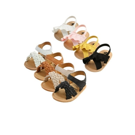 

Uccdo Baby Girls Anti-Slip PU Leather Flat Sandals Kids Shoes Slippers 0-18 Months