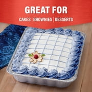 Handi-Foil 13 x 9 Aluminum Cake Pans with Blue Lids, 2 Count