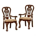 thumbnail image 6 of Furniture of America Wilson Traditional Wood 9-Piece Dining Set in Brown Cherry, 6 of 12