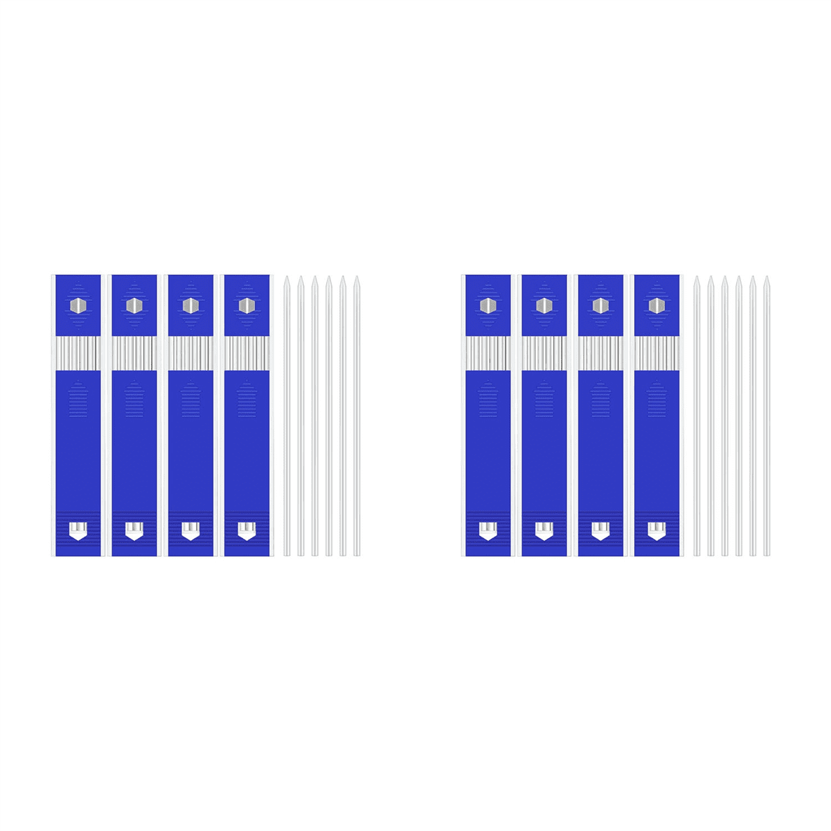 48 Pieces Carpenter Pencil Lead Refills 2.8 mm White, Solid Mechanical Pencils Refill Replacement