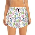 thumbnail image 2 of Rocae Pastel Christmas Cookies for Women's Athletic Shorts Workout Hiking Shorts Athletic Shorts for Running, Yoga, Gym, Sports-XX-Large, 2 of 7