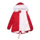 thumbnail image 1 of Chaqueta de algodón de talla grande para mujer, de longitud media y larga, con forro polar, chaqueta de invierno cálida y holgada para mujer con cuello de piel, 1 of 6