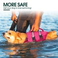 thumbnail image 5 of Kuoser Dog Life Jacket, High Flotation Dog Life Vest for Swimming Boating, Rose-red, XL, 5 of 7