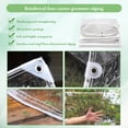 thumbnail image 2 of Eurhowing 9.8x9.8FT Clear Vinyl Tarp, 16 Mil Heavy-Duty Waterproof PVC Tarpaulin with Brass Grommets, Transparent Poly Cover for Outdoor, Awning, Canopy, Patio Enclosure, 2 of 14