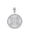 White, variant on 10k Yellow Gold Infinity Knot Celtic Cross Disc Pendant / Necklace (16 Inches)