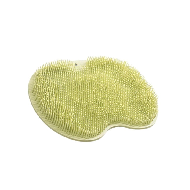Shower Foot Scrubber Mat with Suction Cups Sturdy for Exfoliating Dead Skin Green