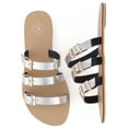 thumbnail image 2 of Gallery Seven Tri-Strap Slide Sandals for Women, 2 of 7