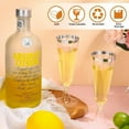 thumbnail image 4 of 150 Pcs Gold Plastic Champagne Flutes - Clear Disposable Crystal Wine Glasses for Wedding Toasting, Party Cocktail Cups, 4 of 14