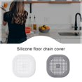 thumbnail image 2 of Square Drain Cover for Shower TPR Drain Hair Catcher Flat Silicone Plug, 2 of 7