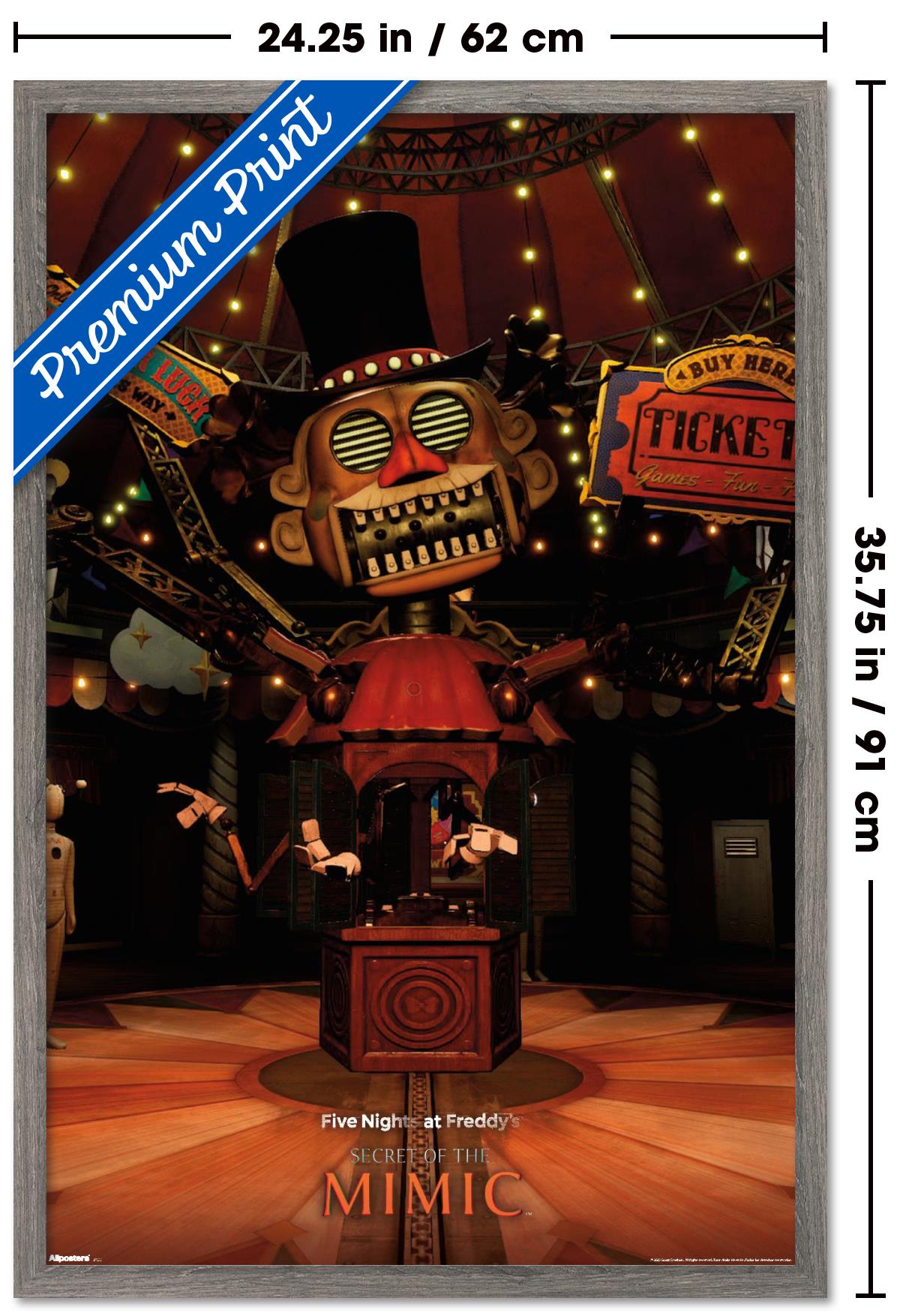 Five Nights At Freddy's: Secret of the Mimic (2025) - Big Top Wall Poster, 22.375" x 34" Framed