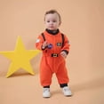 thumbnail image 2 of JAJAHO Toddler Boys Girls Jumpsuit Astronaut Dress Up Outfits Baby Thickened Long Sleeve Stand Collar Romper Soft Comfortable Daily Wear Cute One-Pieces, 2 of 4
