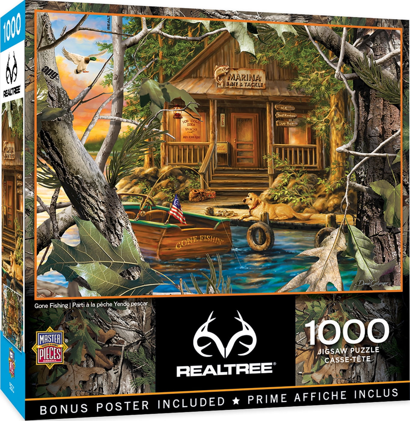 Masterpieces Realtree Gone Fishing 1000 Piece Jigsaw Puzzle By Dona Gelsinger