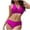 Pinky, variant on Women's 2 Piece Bikini Sets, Trendy Keyhole Full-Figure Bras Bathing Suits, Vacation Swimsuits Swimwear for Beach & Pool Pinky L