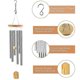 thumbnail image 4 of Wind Chimes Outdoor, Garden Wind Chime For Patio Backyard Home Decor Aluminum Alloy Tubes(1pcs, Silver), 4 of 5