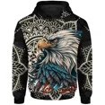thumbnail image 3 of Sudadera con capucha informal de otoño para hombre, sudadera con capucha con estampado de águila fresca, sudadera con capucha holgada de moda, ropa Y2K, sudadera de moda, 3 of 5