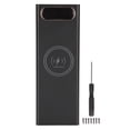 thumbnail image 2 of Power Bank Case, 22.5W Fast Charge  DIY Power Bank Universal Large Capacity 2 USB Output with LCD Display Micro Type C Input for Most Smartphones Black,White, 2 of 7