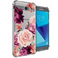 thumbnail image 1 of Samsung Galaxy J3 Prime Phone Case Clear with Flowers Design Shockproof Bumper Protective Case for Galaxy J3 Luna Pro/ J3 eclipse/ J3 mission/ J3 Emerge/ J3 2017/ J3 Express Prime 2 Floral Girly Cover, 1 of 7