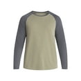 thumbnail image 5 of George Men's and Big Men's Raglan Tee with Long Sleeves, Sizes S-3XL, 5 of 5