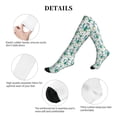 thumbnail image 5 of Lsque Hello Summer Pattern Sport Compression Socks for Men & Women 15-20 mmHg Knee High Nurse Pregnant Running Medical and Travel Athletic, 5 of 6