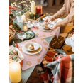thumbnail image 4 of Christmas Gingerbread Man Pink Kitchen Placemat Christmas Dining Table Decor Table Mat Home Decor Bowl Cup Mat, 4 of 5