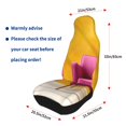 thumbnail image 4 of Sikiie Bright Pink Chair Car Seat Protector 2 Pack Car Seat Cushion Mat, Car Seat Covers for SUV, Truck, Van, 4 of 7