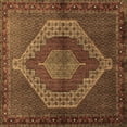 thumbnail image 1 of Ahgly Company Indoor Square Persian Brown Traditional Area Rugs, 7' Square, 1 of 4