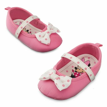 Disney Minnie Mouse Red and Black Infant Prewalker Soft Sole Slip-on ...