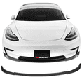 thumbnail image 2 of Ikon Motorsports Compatible with 17-23 Tesla Model 3 IKON Style Front Bumper Lip Spoiler Matte Black - PP, 2 of 6
