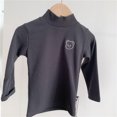 thumbnail image 2 of Bowake T-Shirts Basiques Unis pour Bébé Fille Col Haut Manches Longues en Coton, 2 of 4