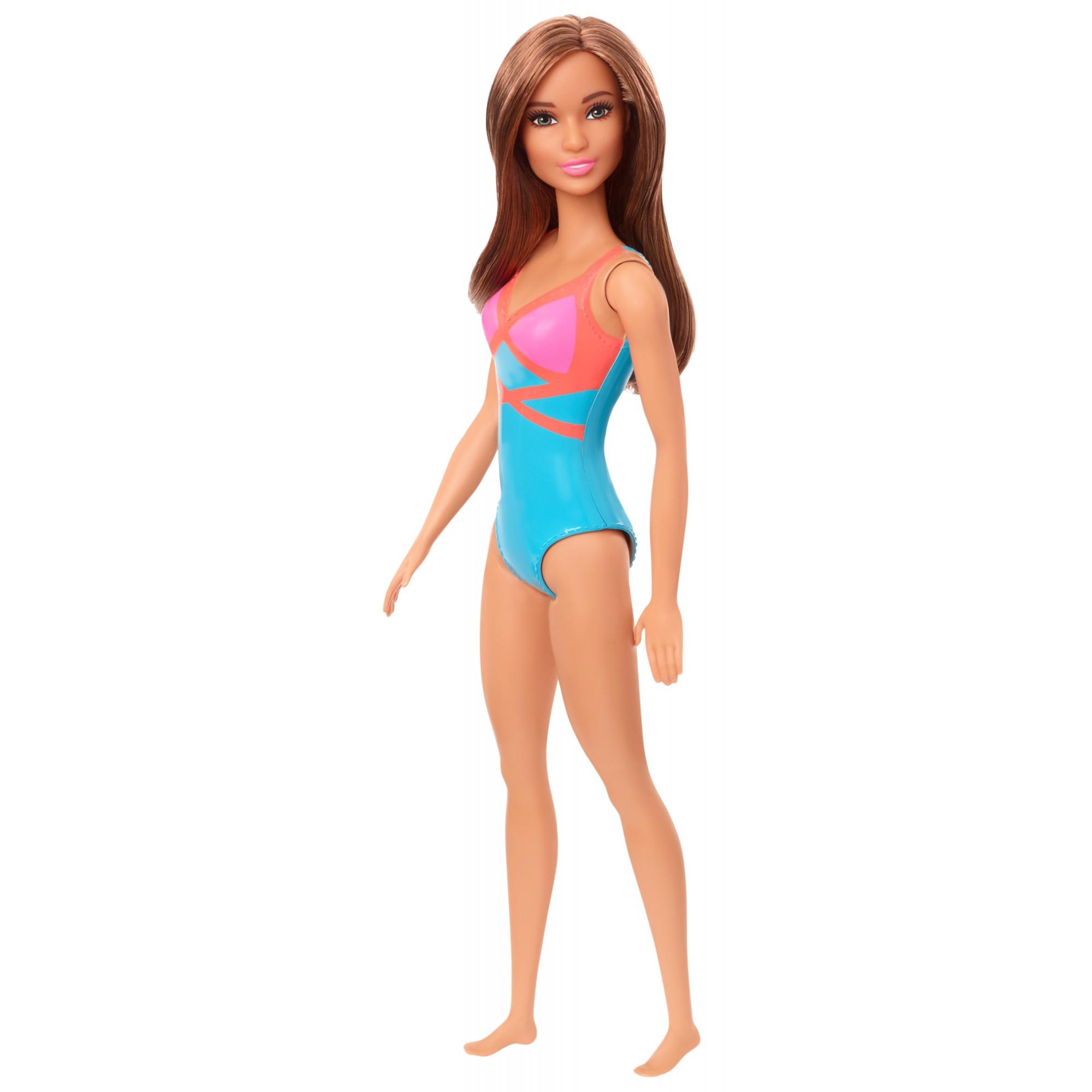 Barbie Doll, Brunette, Wearing Swimsuit, For Kids 3 To 7 Years Old, Brunette - image 5 of 6