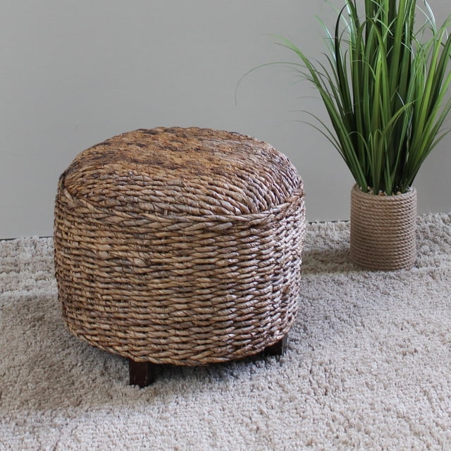 Taburete acolchado Ottoman International Caravan Arizona Abaca