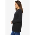 thumbnail image 3 of Woman Within Plus Size Perfect Long-Sleeve Crewneck Tee (Petite Available), 3 of 6