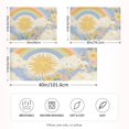 thumbnail image 2 of Yayeee Pillowcase Queen Size Set of 2 Satin Wrinkle Resistant Pillow Case, Purple Rainbow Clouds, 2 of 7