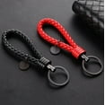 thumbnail image 5 of Key Chains Handwoven Leather Keychain Simple Car Key Chain Accessories Keychain Gift for Men and Women Father‘s Day, 5 of 6