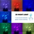 thumbnail image 4 of 3 Pack Sonic Hedgehog Night Light, 3D Anime Table Lamp with Remote Control Kids Bedroom Decoration, Creative Lighting for Kids and Sonic Hedgehog Fans, 4 of 5