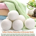 thumbnail image 4 of Cadorn 6 - Piece Wool Dryer Balls, Reusable Felt Laundry Balls, Natural Fabric Softener, Anti - Static Dryer Sheets Alternative, 4 of 9
