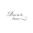 thumbnail image 2 of 1x Studio II 24x32 White Modern Wood Framed Museum Art Print Titled - Dare to be braver, 2 of 4