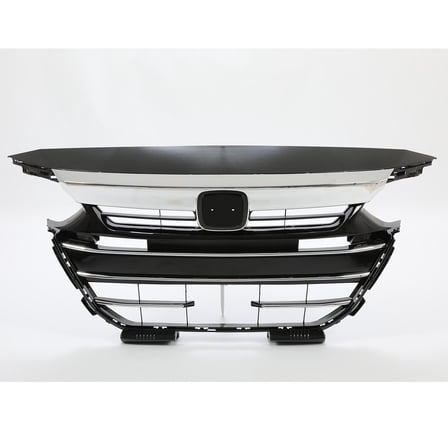 For Honda Accord 2021-2022 Front Upper Lower Grille Chrome Trim w/Grill Cover