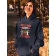 thumbnail image 2 of Sorry, This Witch Is Taken Hoodie Women -Image by Shutterstock, Female Large, 2 of 4