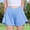 Light Blue, variant on Crossover Athletic Shorts Shorts Crossover Athletic Shorts 2 in 1 Flowy Running Skorts for Teen, Youth Black L