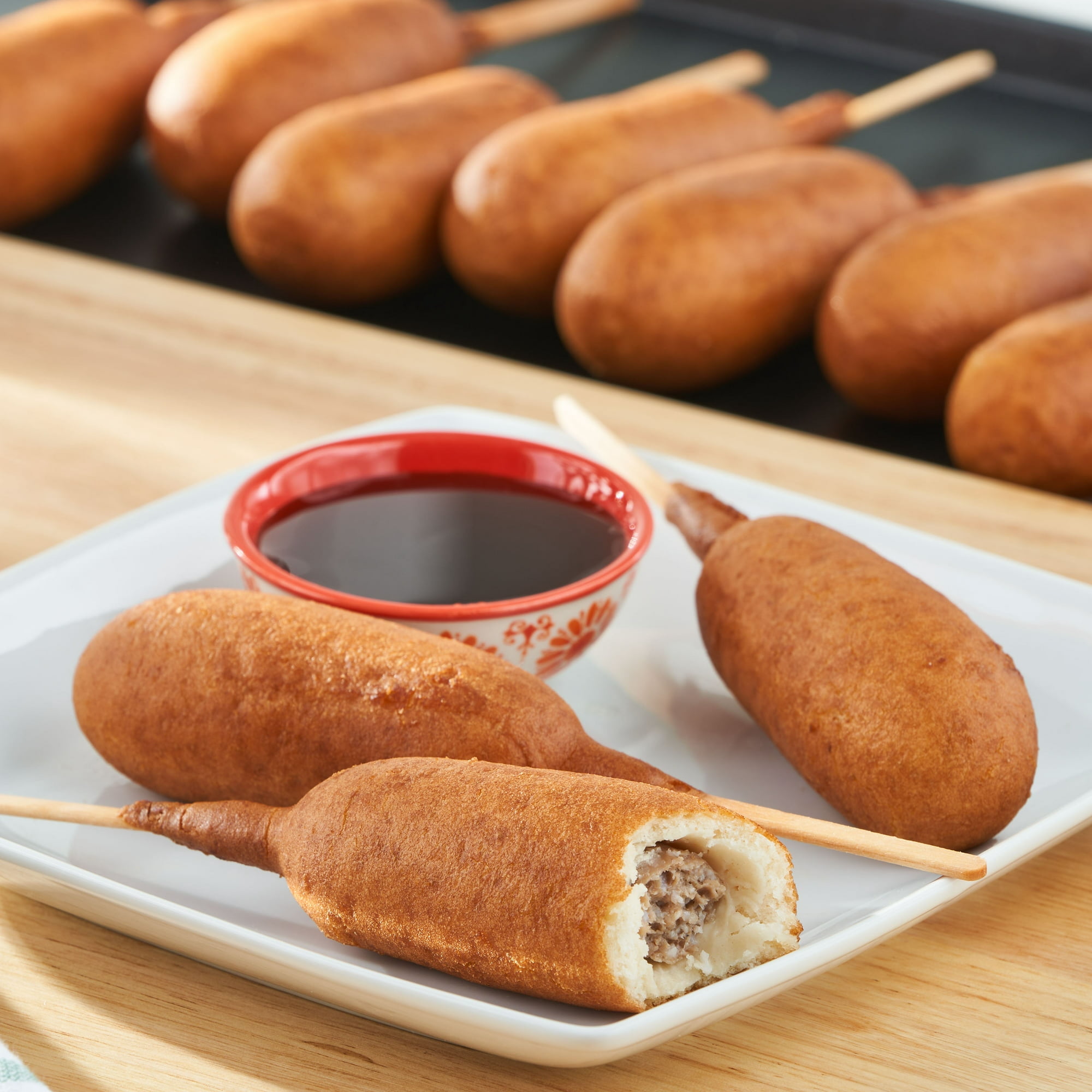 Great Value Blueberry Pancakes and Sausage on a Stick Box, 30 oz, 12 Count (Frozen).